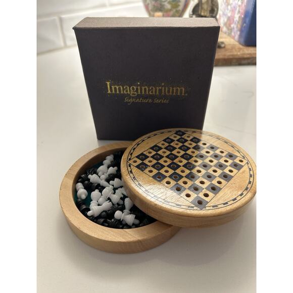 Wooden Mini Chess Box Set Imaginarium Signature Series Tournament Compliant - Picture 3 of 12